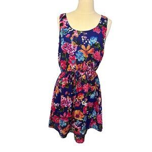⭐️Speed Control New York Floral Sleeveless Dress‎ Size Medium